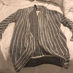 Black and white sweater